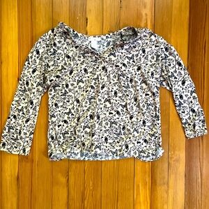 Owls and Butterflies Peach Light Long Sleeved Small Shirt